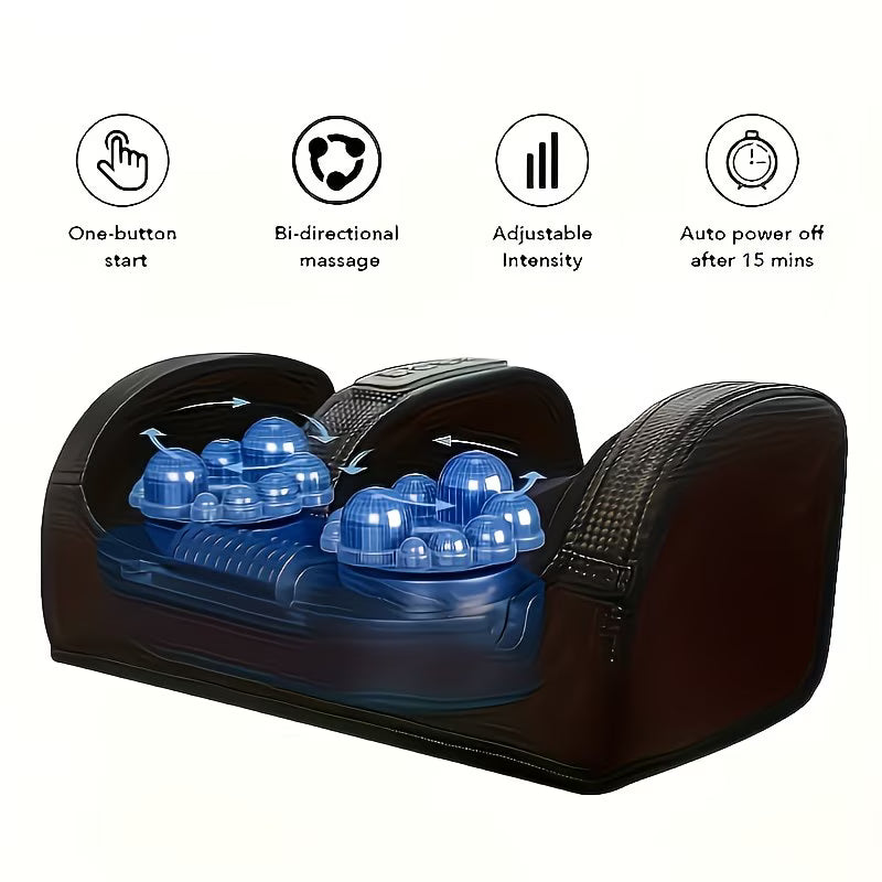 Electric Foot & Leg Massager with Heat – Deep Kneading + Air Compression