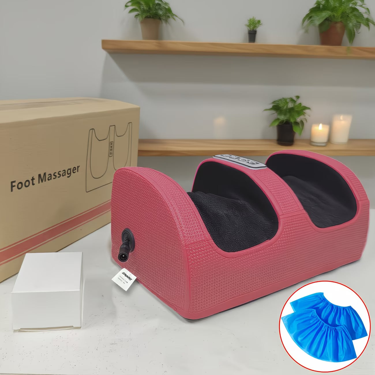 Electric Foot & Leg Massager with Heat – Deep Kneading + Air Compression