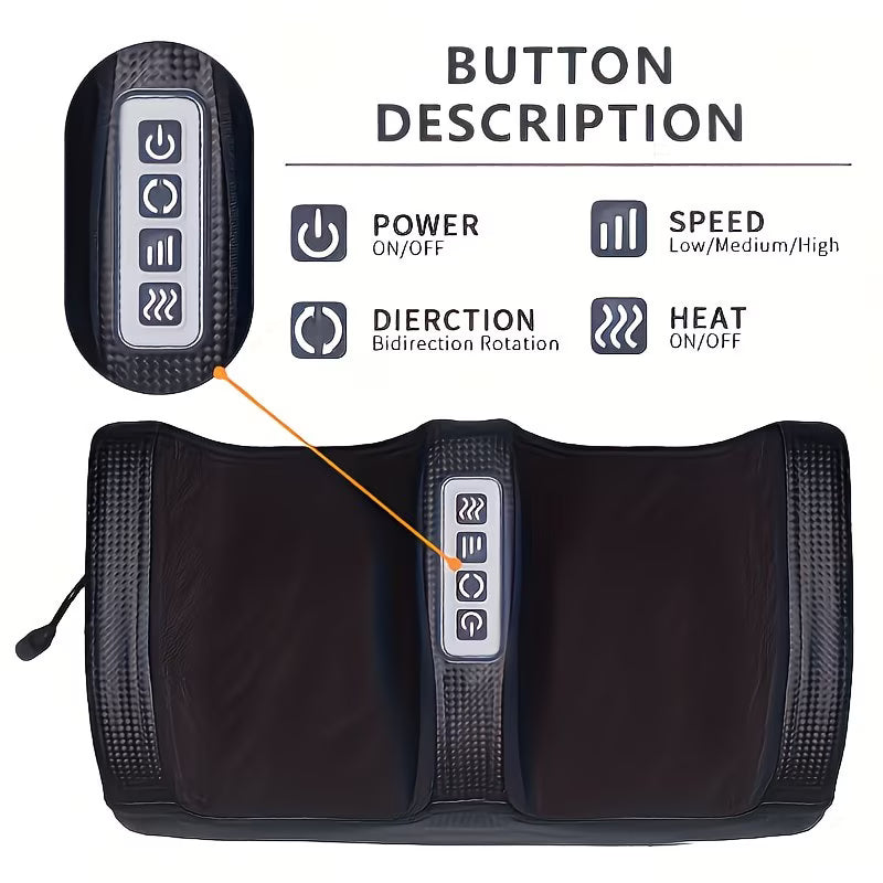 Electric Foot & Leg Massager with Heat – Deep Kneading + Air Compression