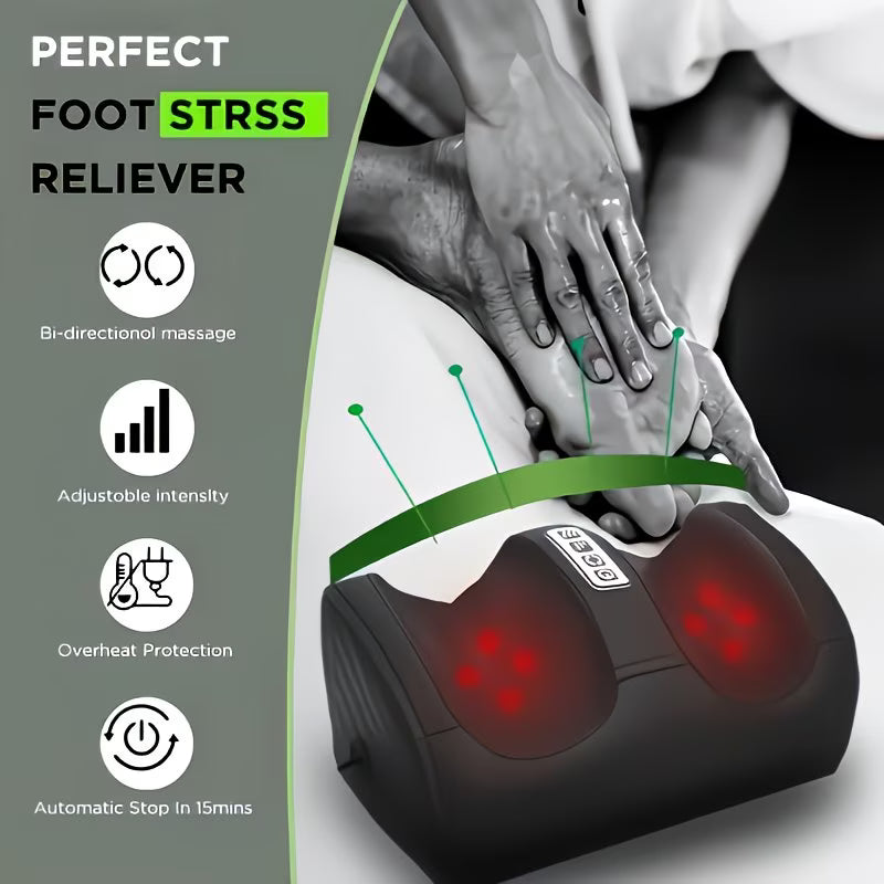 Electric Foot & Leg Massager with Heat – Deep Kneading + Air Compression