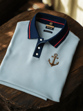 Men's Vintage Business Half Sleeve Polo T-Shirt